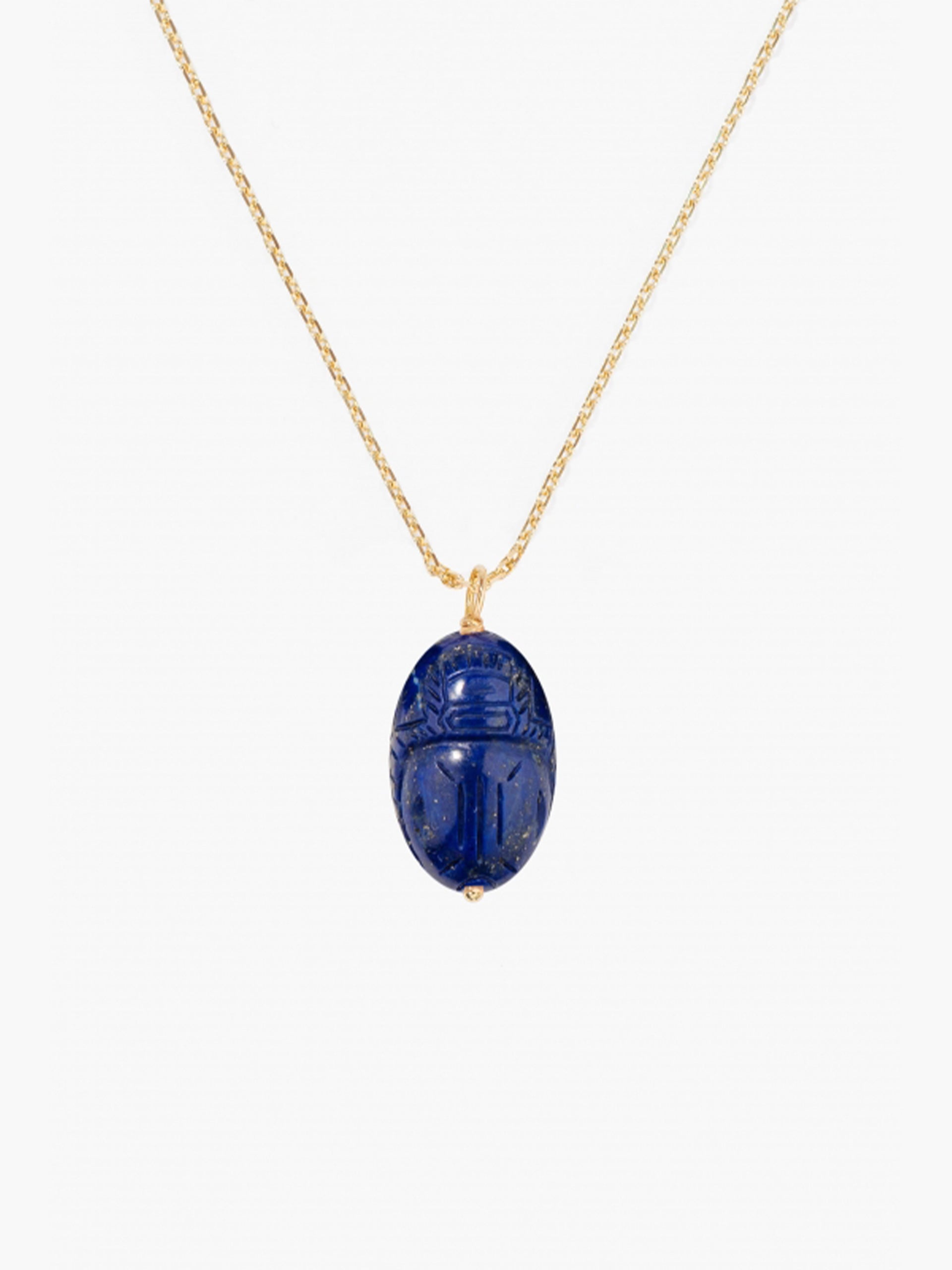 Large Lapis Lazuli beetle Pendant Jewelry Aurelie Bidermann