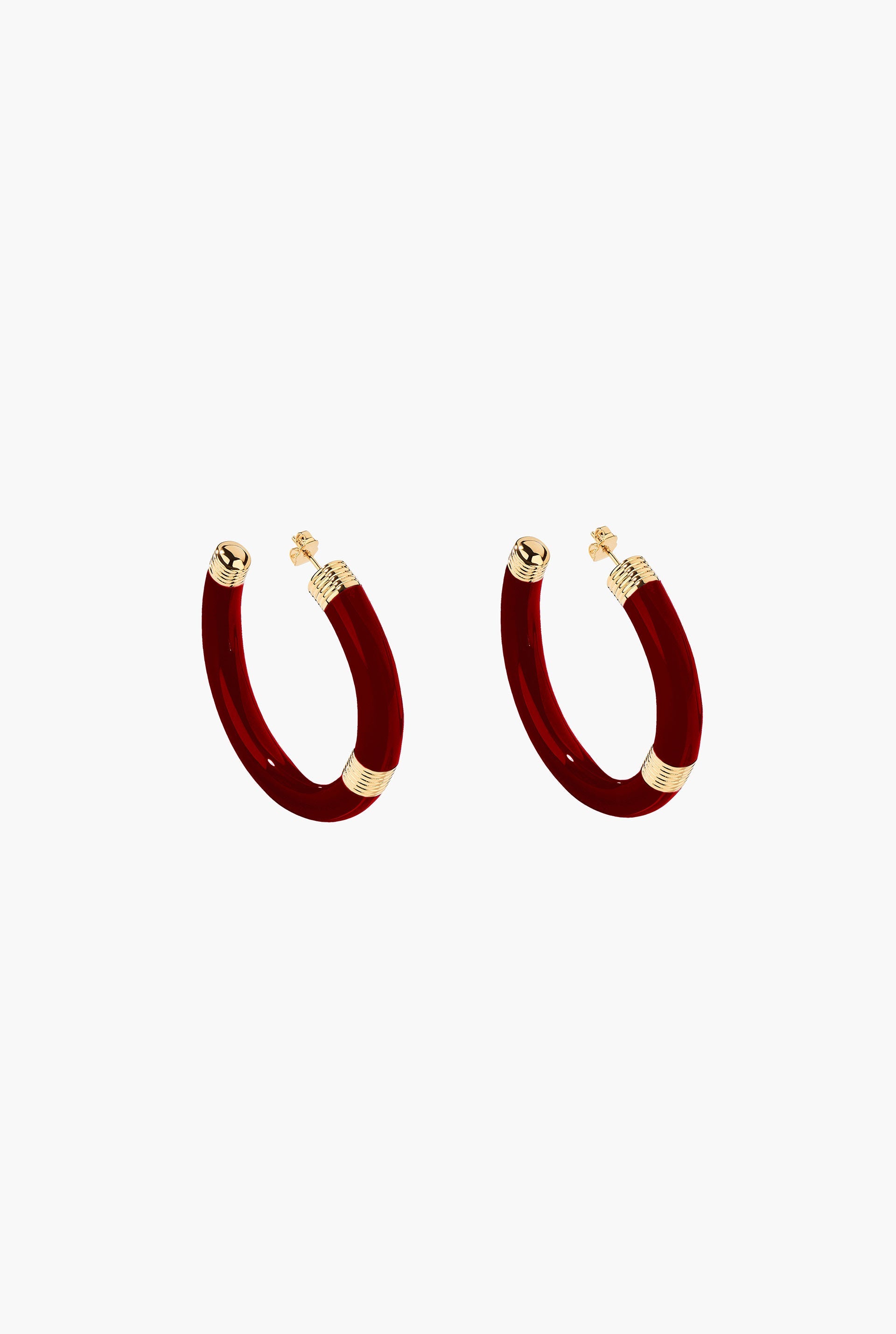 Burgundy Katt earrings Aur lie Bidermann Aurelie Bidermann Eshop