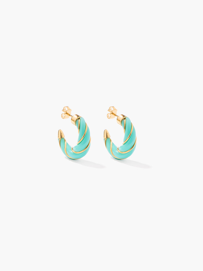 Boucles d'oreilles Diana aqua