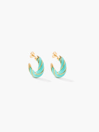 Boucles d'oreilles Diana aqua