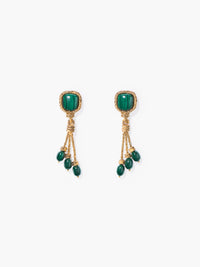 Boucles d'oreilles Miki Malachite