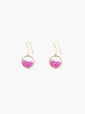 Boucles d'oreilles Chivor Rubis